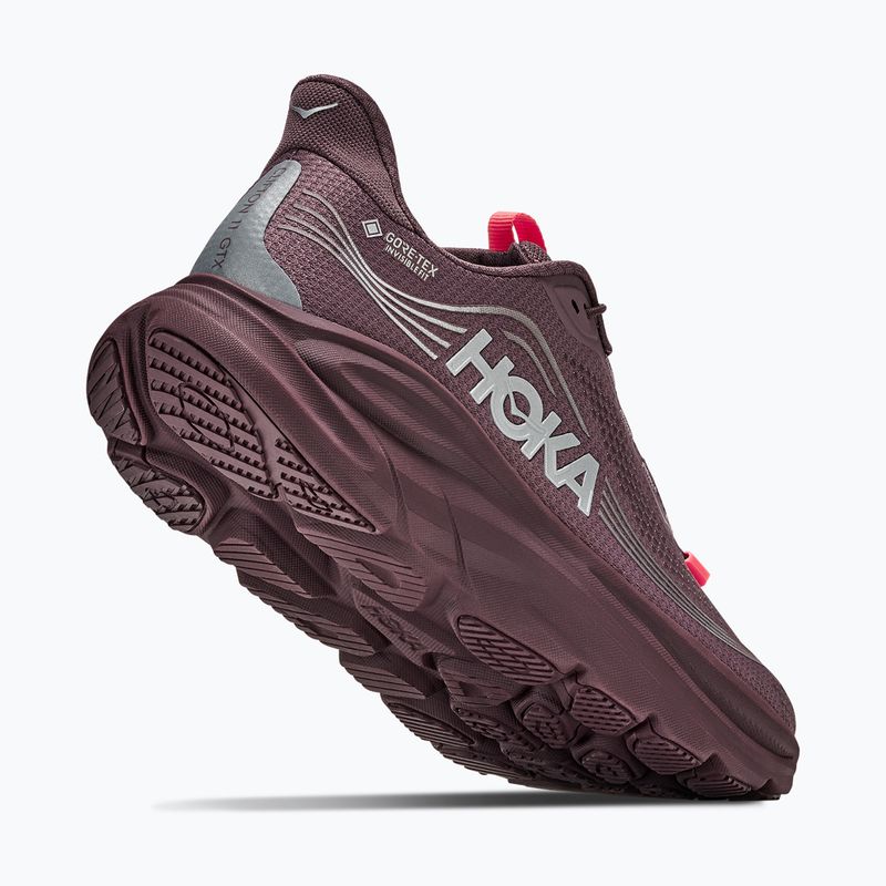 Dámské běžecké boty HOKA Clifton 11 GTX Wide smoky quartz/deep mauve 5