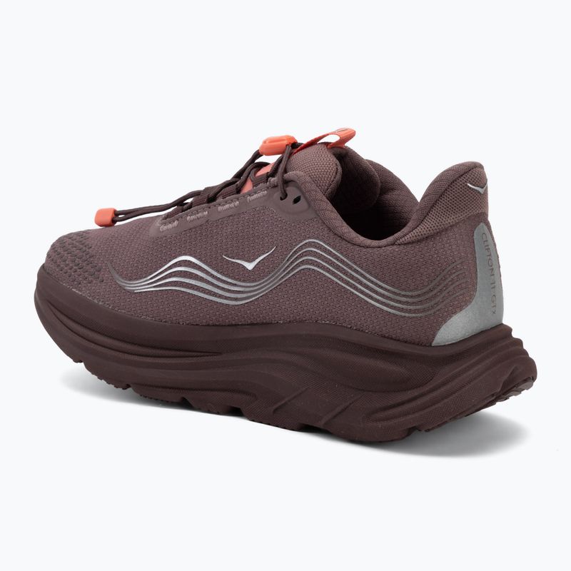 Dámské běžecké boty HOKA Clifton 11 GTX Wide smoky quartz/deep mauve 3