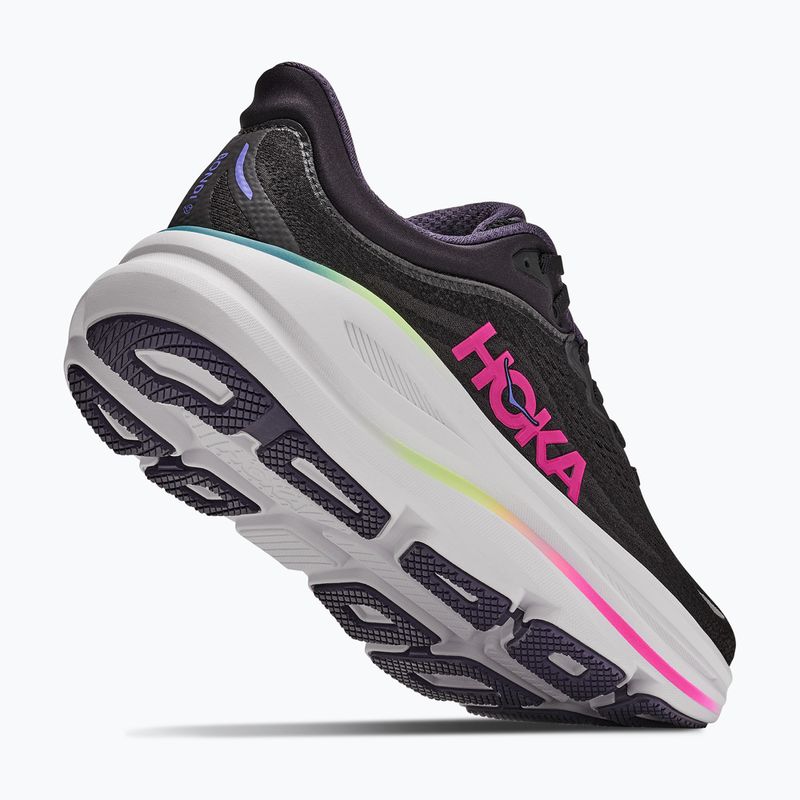 Dámské běžecké boty HOKA Bondi 9 black/neon dragonfruit 3