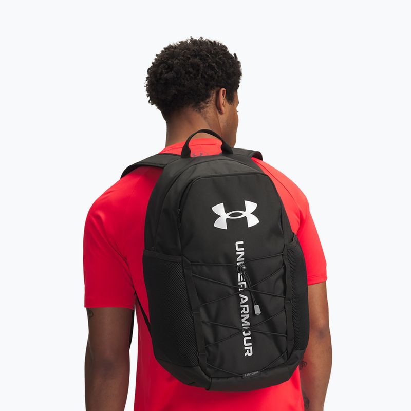 Batoh Under Armour Hustle Sport 6.0 26 l black/black/metallic silver 12