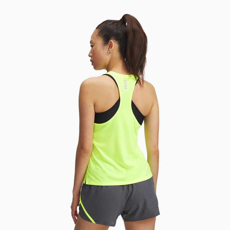 Dámské běžecké tričko Under Armour Launch Singlet high vis yellow/reflective 2
