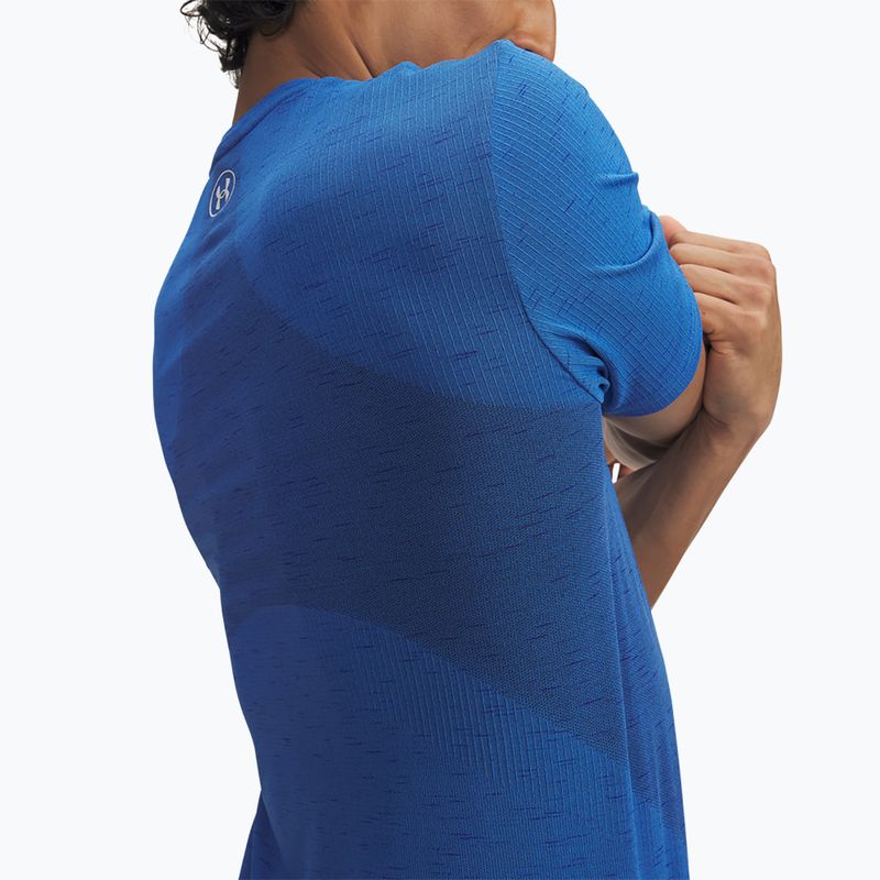 Pánské triko na trénink Under Armour Vanish Seamless blue atlantis/white 3