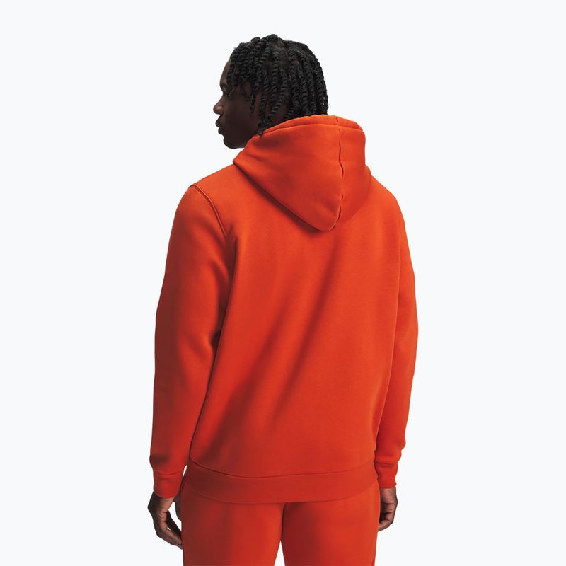 Pánská mikina Under Armour Essential Fleece Hoodie surplus orange/surplus orange 3