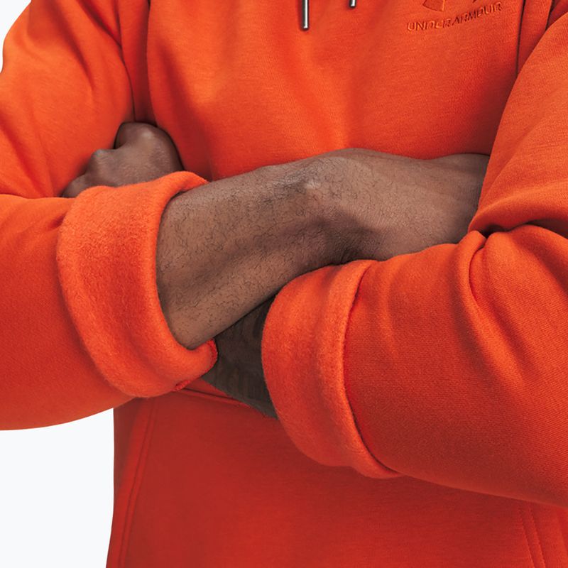 Pánská mikina Under Armour Essential Fleece Hoodie surplus orange/surplus orange 4