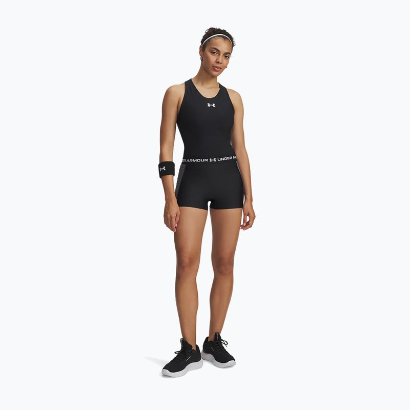 Dámské tréninkové šortky Under Armour HeatGear Rib Shorty black/castlerock/white 2