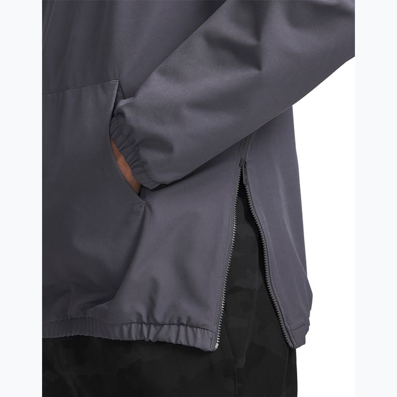 Pánská mikina Under Armour Unstoppable Woven Hoodie castlerock/white 3