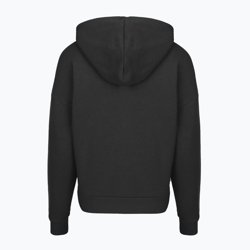 Dámská mikina Under Armour Rival Fleece Piped HZ Hoodie black/white 4