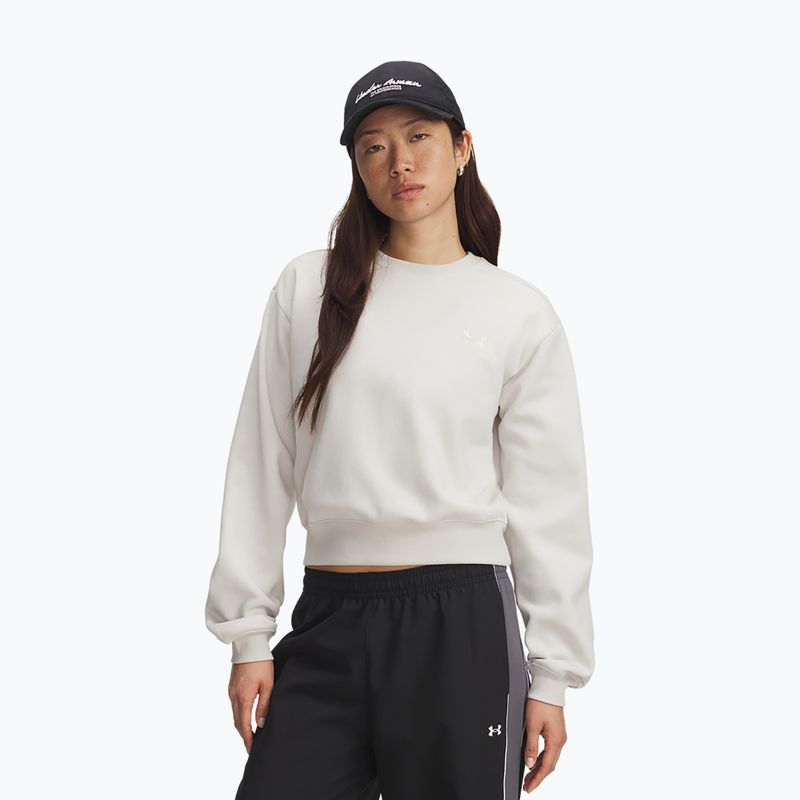 Dámská sportovní mikina Under Armour Icon Vida Fleece Crew summit white/summit white
