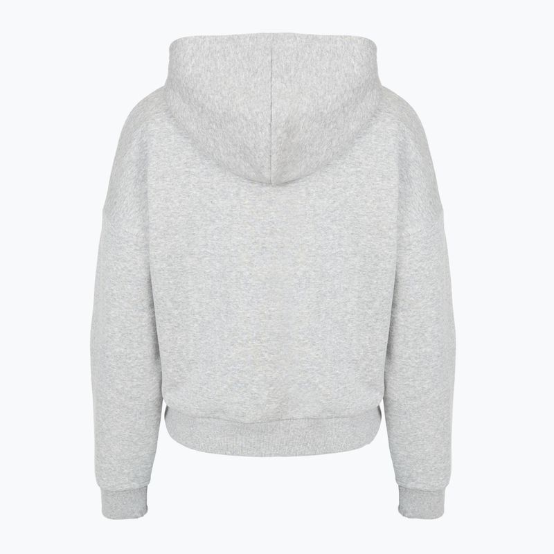 Dámská mikina Under Armour Rival Fleece Piped HZ Hoodie mod gray light heather/white 4