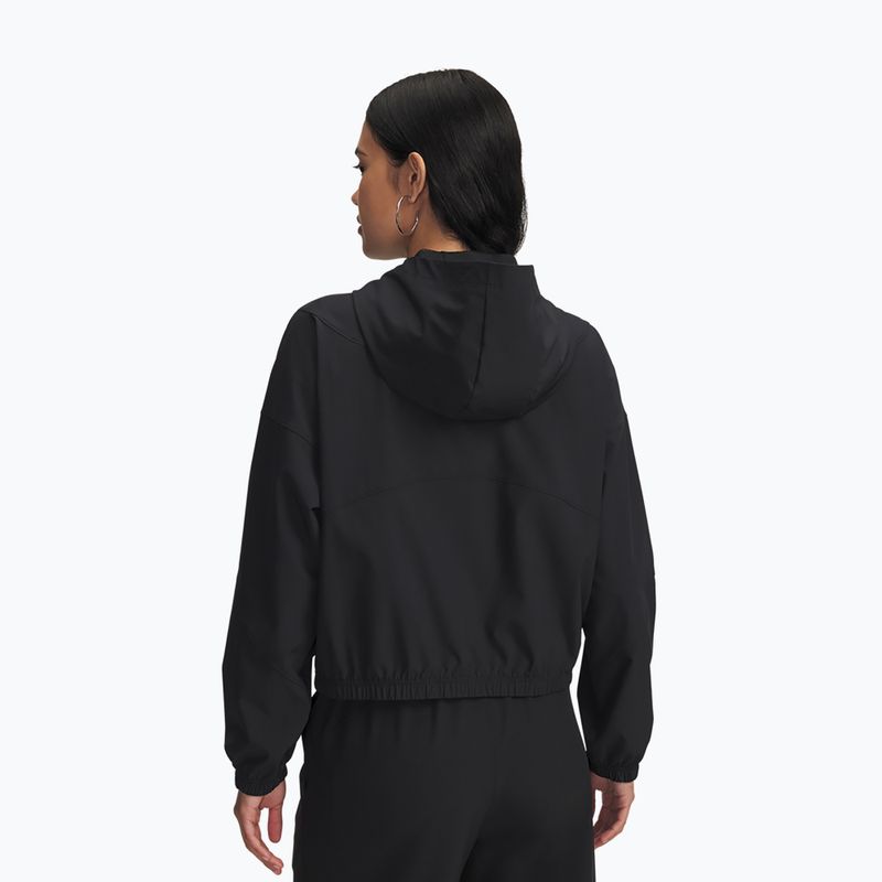 Dámská bunda Under Armour Rival Woven Hoody black/black/white 2