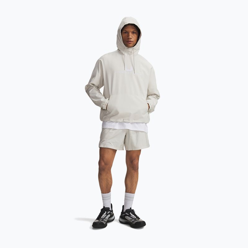 Pánská mikina Under Armour Unstoppable Woven Hoodie summit white/white 2
