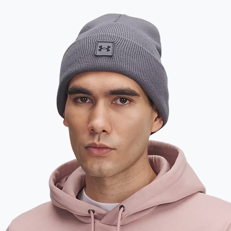 Zimní čepice Under Armour Halftime Cuff castlerock/black 4