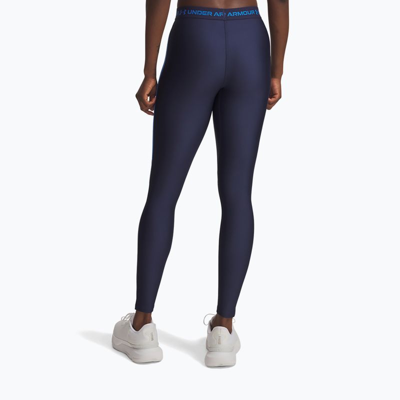 Dámské legíny Under Armour HeatGear Rib washed navy/blue atlantis/blue atlantis 3