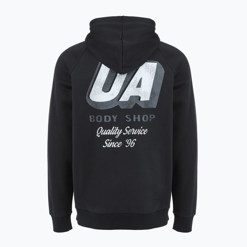 Pánská mikina Under Armour Rival Fleece HBR Logo Hoodie black/white 5