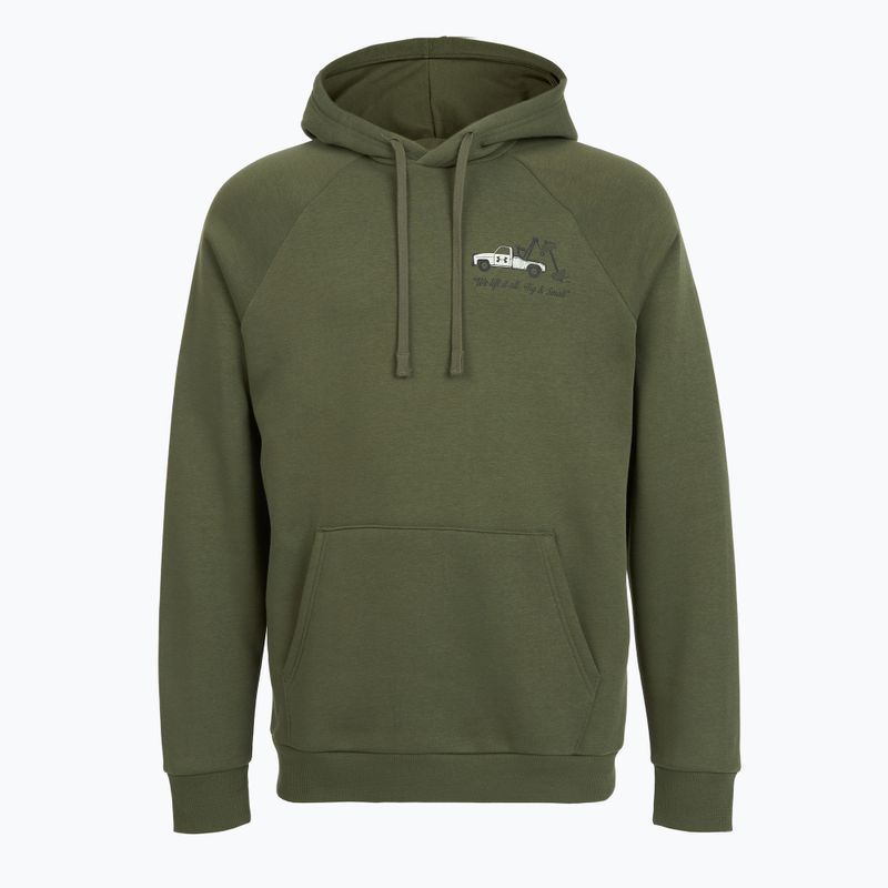 Pánská mikina Under Armour Rival Fleece HBR Logo Hoodie marine od green/stone 4