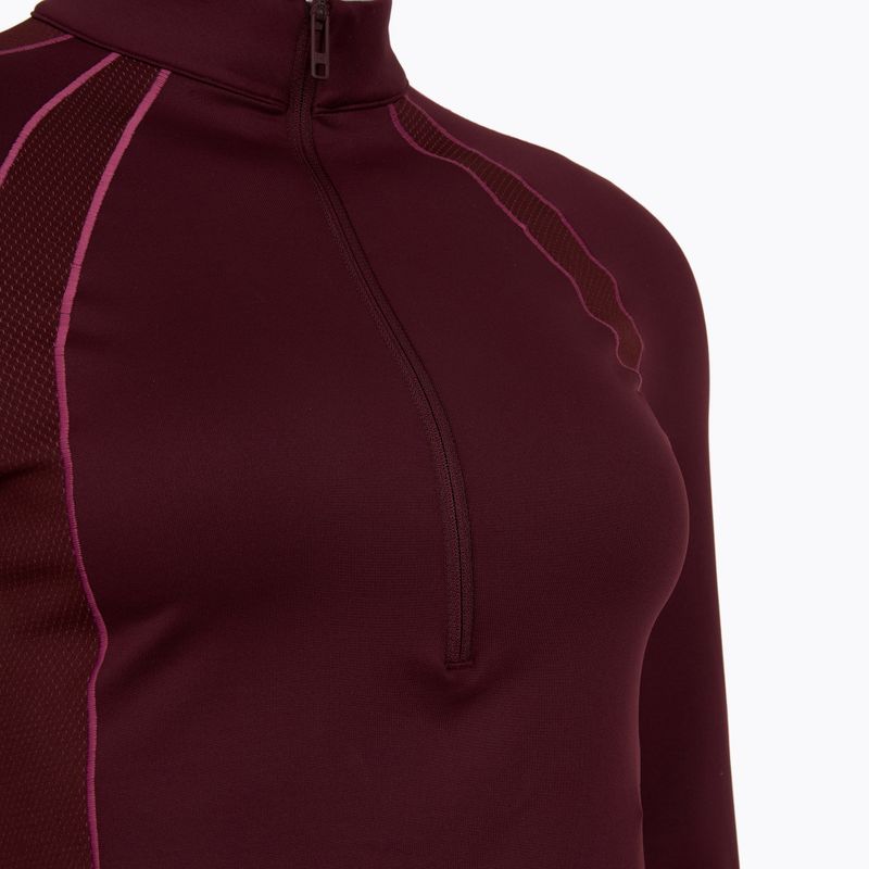 Pánské tričko Under Armour ColdGear Textured 1/2 Zip dark maroon/fuchsia dusk/metallic silver 3