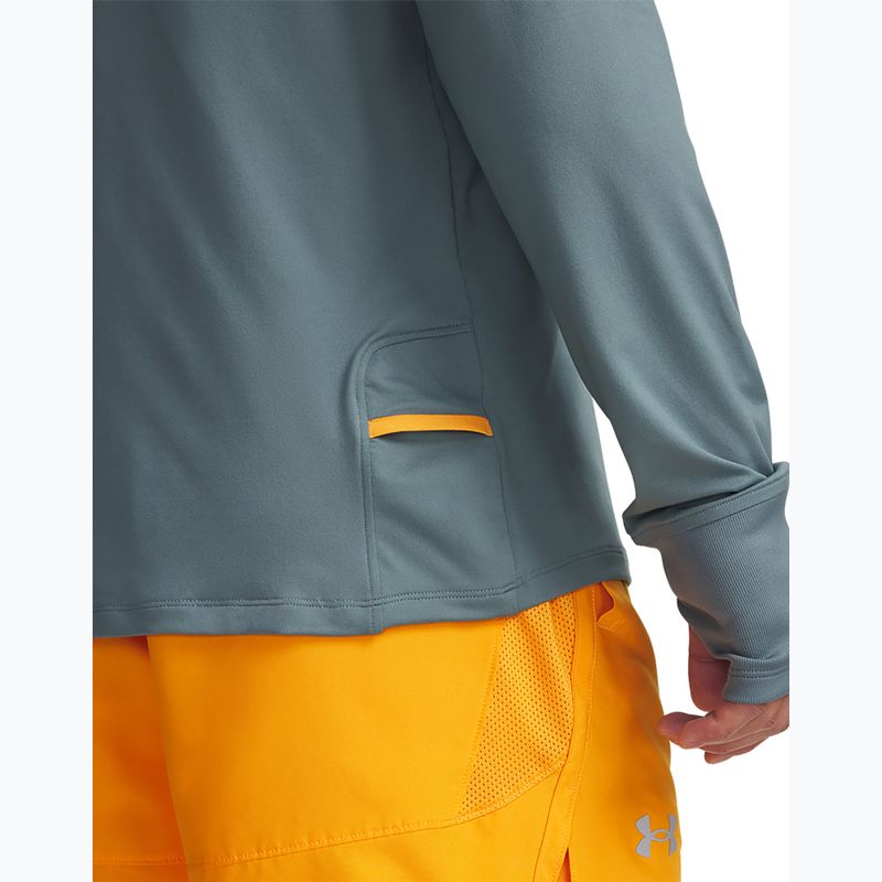 Pánské běžecké triko Longsleeve Under Armour Launch Pro 1/4 Zip jasper blue/reflective 3