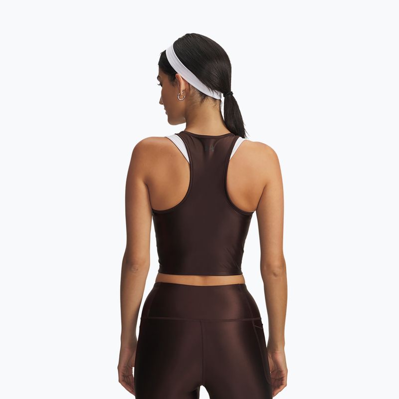 Dámské tréninkové tílko Under Armour Motion Shine Tank kona brown/black 2