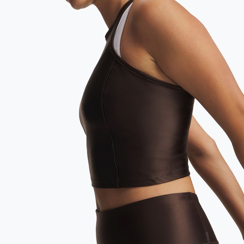Dámské tréninkové tílko Under Armour Motion Shine Tank kona brown/black 3