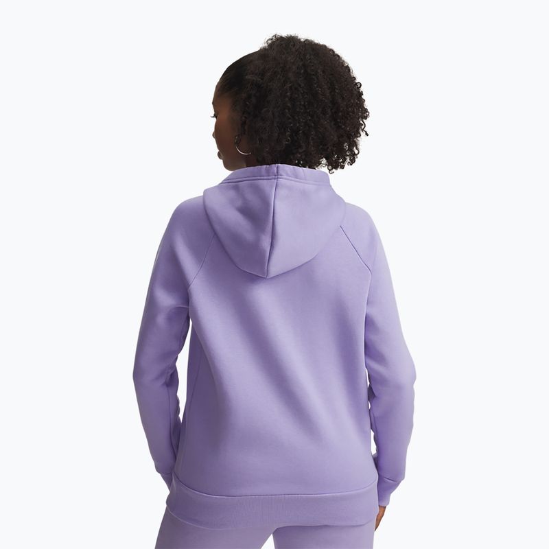 Dámská mikina Under Armour Rival Fleece Hoodie transparent/white 2