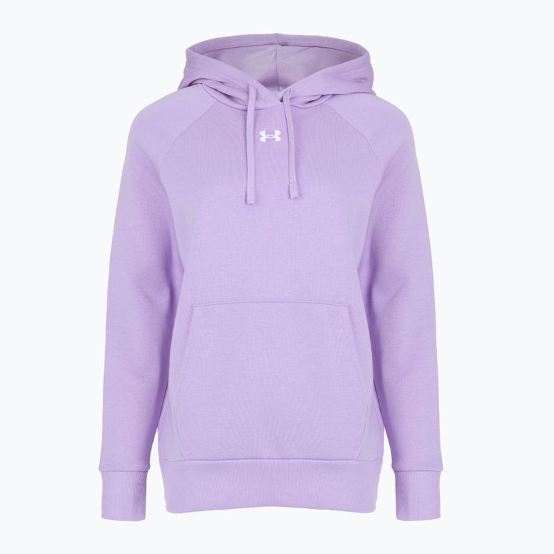 Dámská mikina Under Armour Rival Fleece Hoodie transparent/white 4