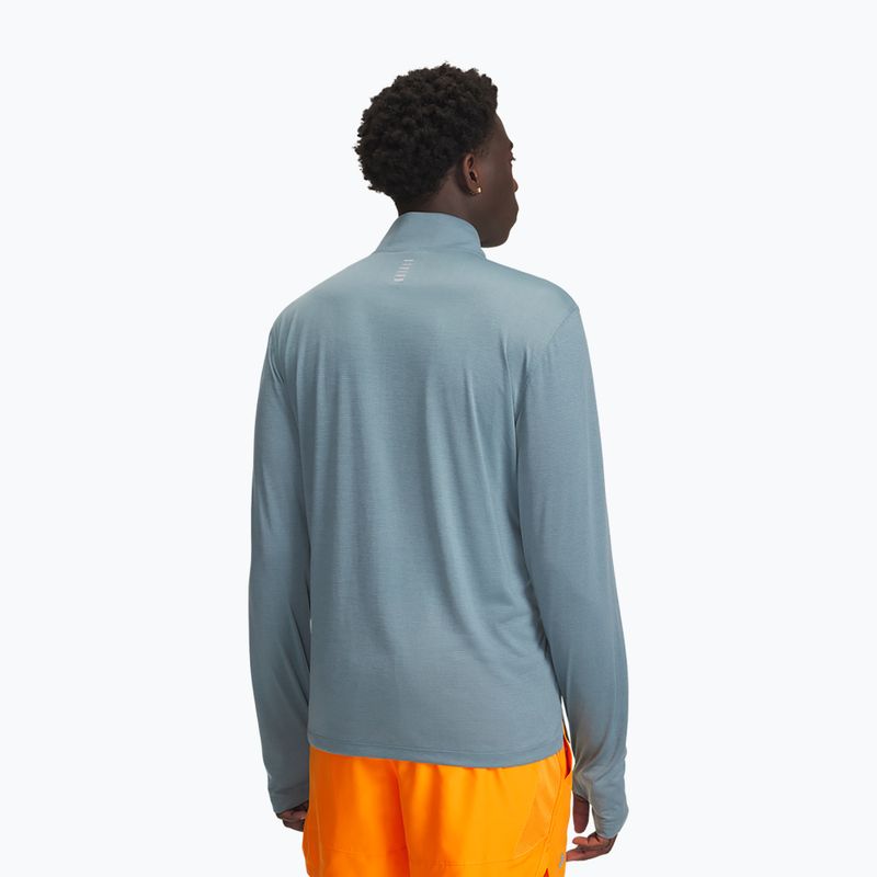 Pánská běžecká mikina Under Armour Launch 1/4 Zip jasper blue/reflective 2