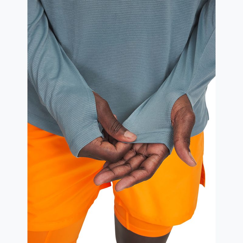 Pánská běžecká mikina Under Armour Launch 1/4 Zip jasper blue/reflective 3