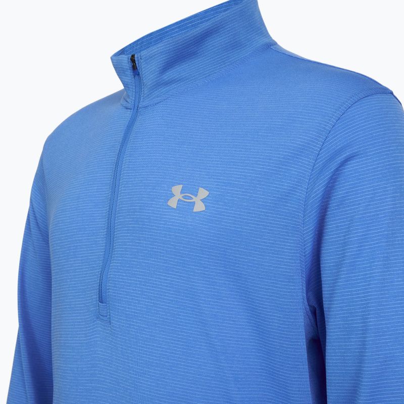 Pánská běžecká mikina Under Armour Launch 1/4 Zip blue atlantis/reflective 3