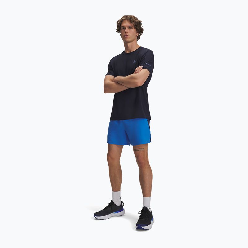 Pánské běžecké kraťasy Under Armour Launch 5" blue atlantis/washed navy/reflective 2
