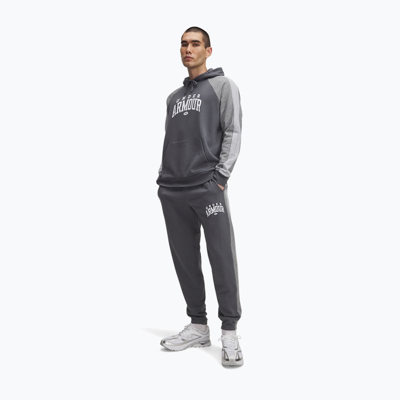 Pánské tepláky Under Armour Rival Fleece Colorblock castlerock/mod gray/white 2