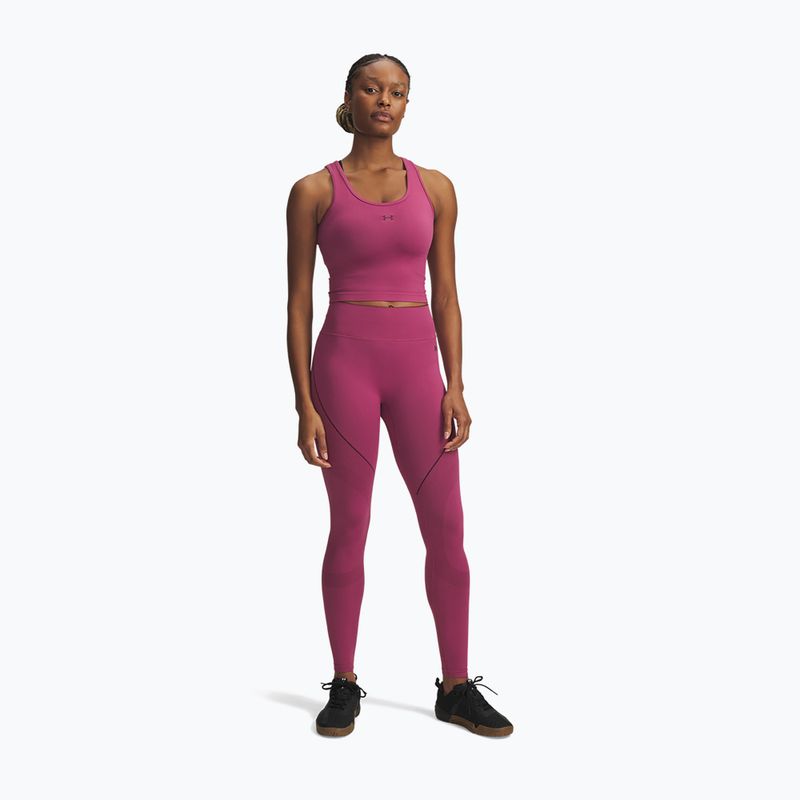 Dámské tréninkové legíny Under Armour Vanish Seamless fuchsia dusk/dark maroon/dark maroon 2