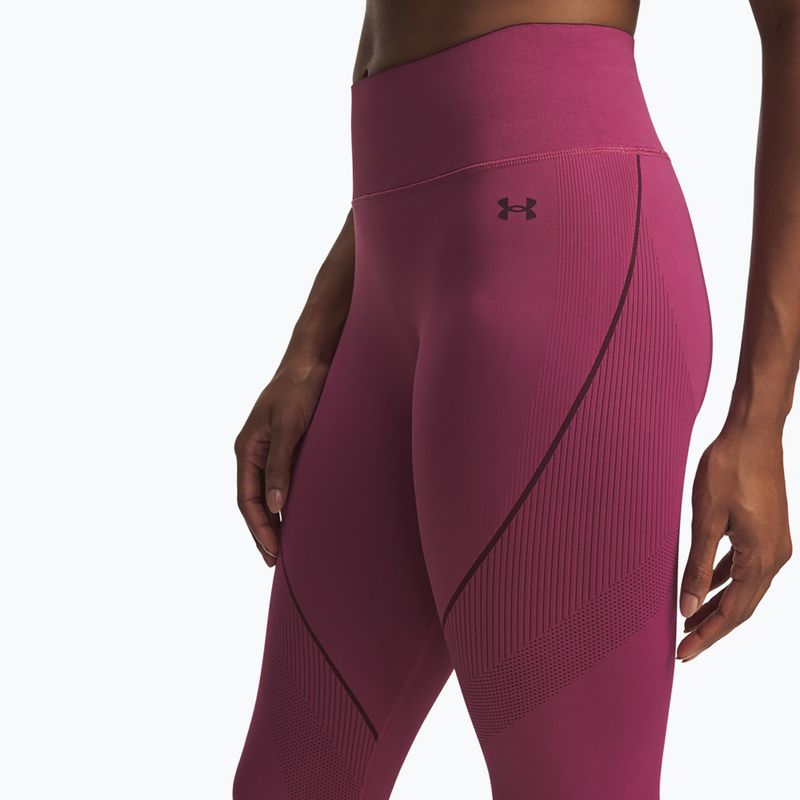 Dámské tréninkové legíny Under Armour Vanish Seamless fuchsia dusk/dark maroon/dark maroon 4