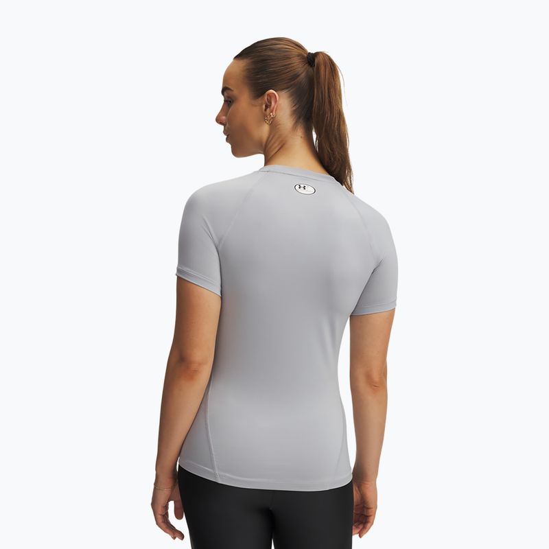 Dámské tréninkové tričko Under Armour HG Authentics Comp SS mod gray/black 2