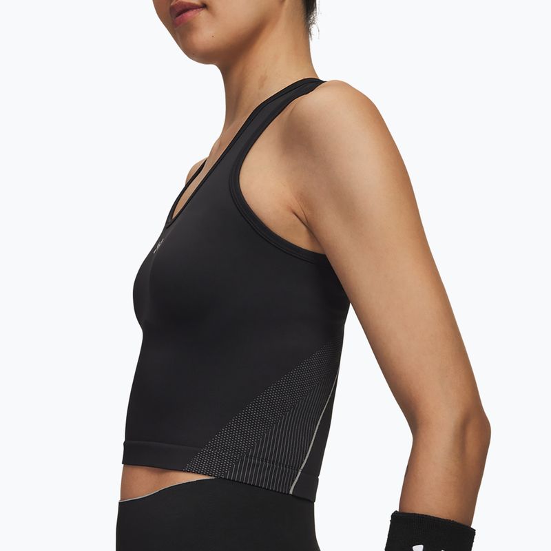 Dámské tréninkové tílko Under Armour Vanish Seamless Tank black/steel/steel 3