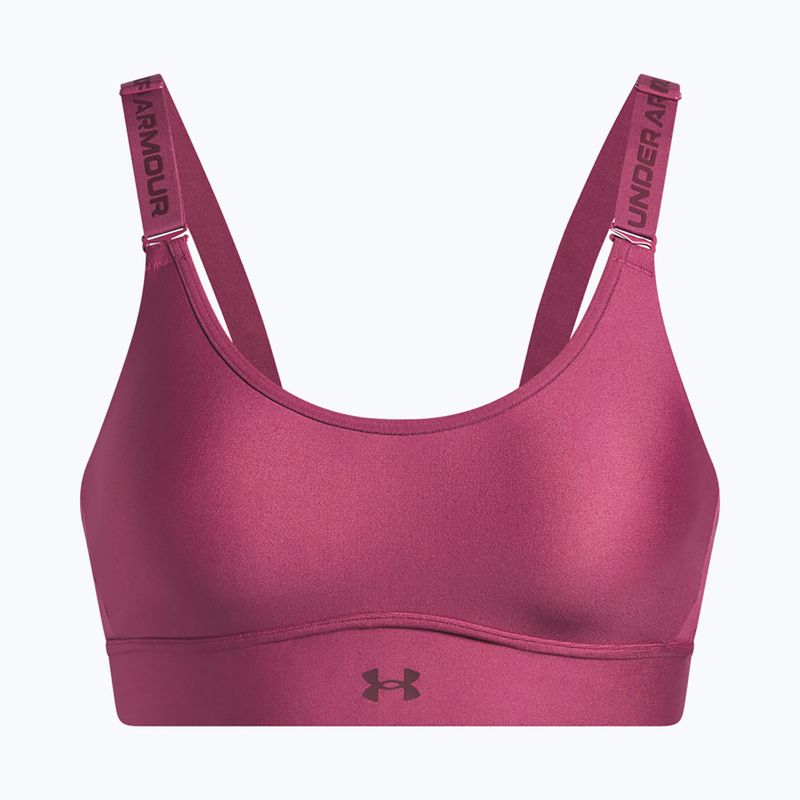 Sportovní podprsenka Under Armour Infinity Mid fuchsia dusk/dark maroon 4
