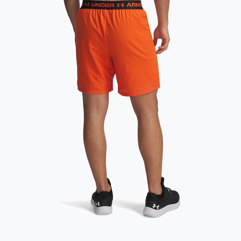 Pánské tréninkové šortky Under Armour UA Vanish Woven 6in orange base/black 3