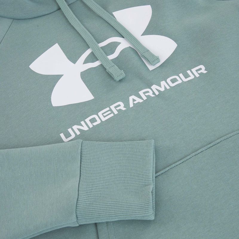 Dámská mikina Under Armour Rival Fleece Big Logo Hoody serpentine/white 6