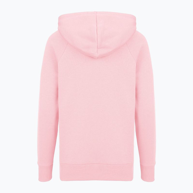 Dámská mikina Under Armour Rival Fleece Big Logo Hoody prime pink/white 4