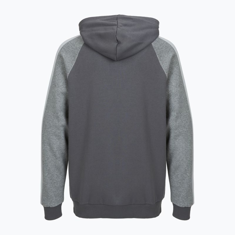 Pánská mikina Under Armour Rival Fleece Colorblock Hoodie castlerock/mod grey/white 4