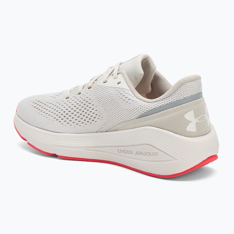 Dámské běžecké boty Under Armour Sonic 7 summit white/khaki base/racer red 3