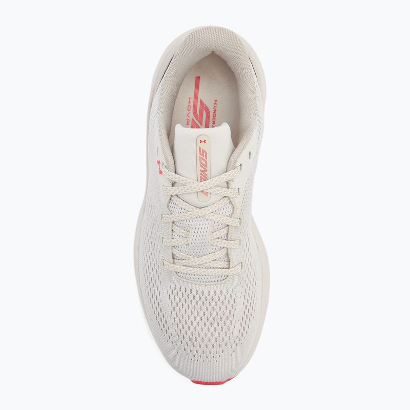 Dámské běžecké boty Under Armour Sonic 7 summit white/khaki base/racer red 5