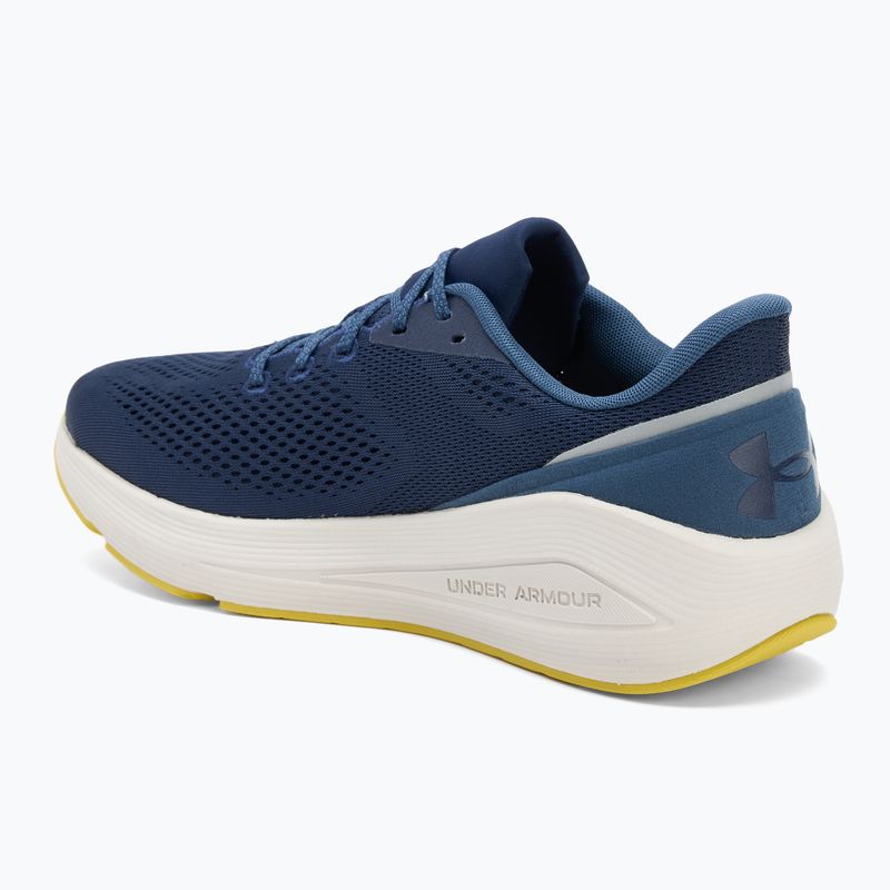 Pánské běžecké boty Under Armour Sonic 7 washed navy/nu blue/yellow shade 3