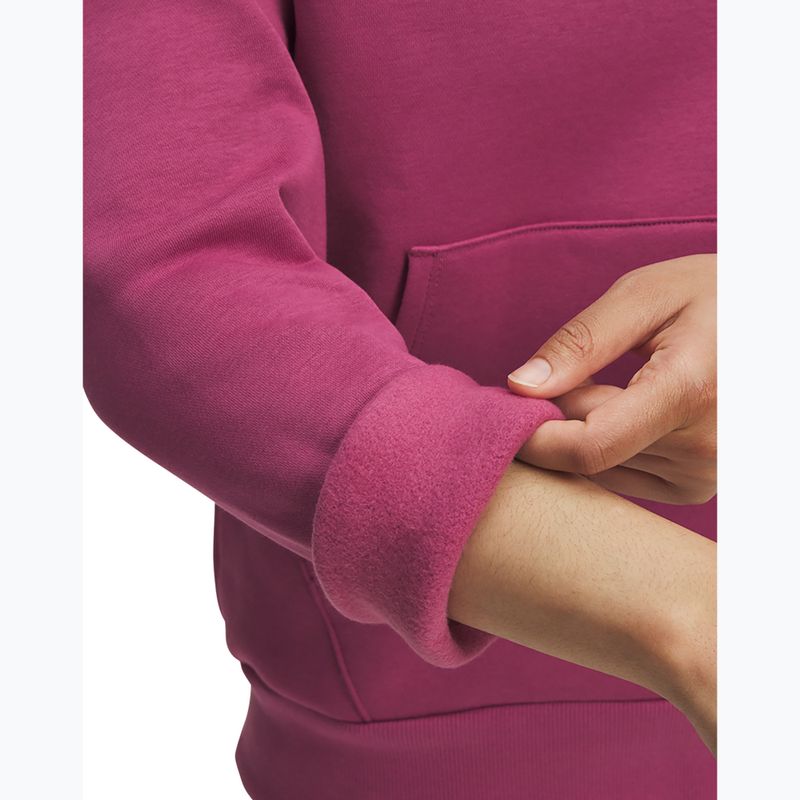 Dámská mikina Under Armour Rival Feelce Shimmer Hoody fuchsie dusk/irisdescent 3