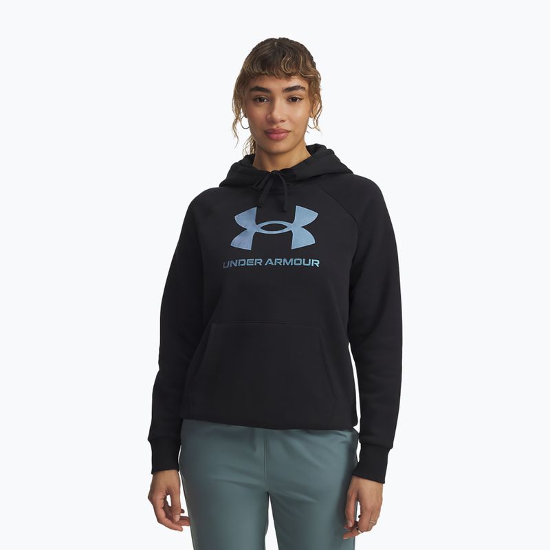 Dámská mikina Under Armour Rival Feelce Shimmer Hoody black/iridescent
