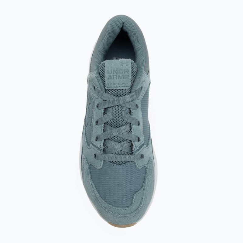 Pánské tréninkové boty Under Armour Edge Suede jasper blue/halo gray/jasper blue 5