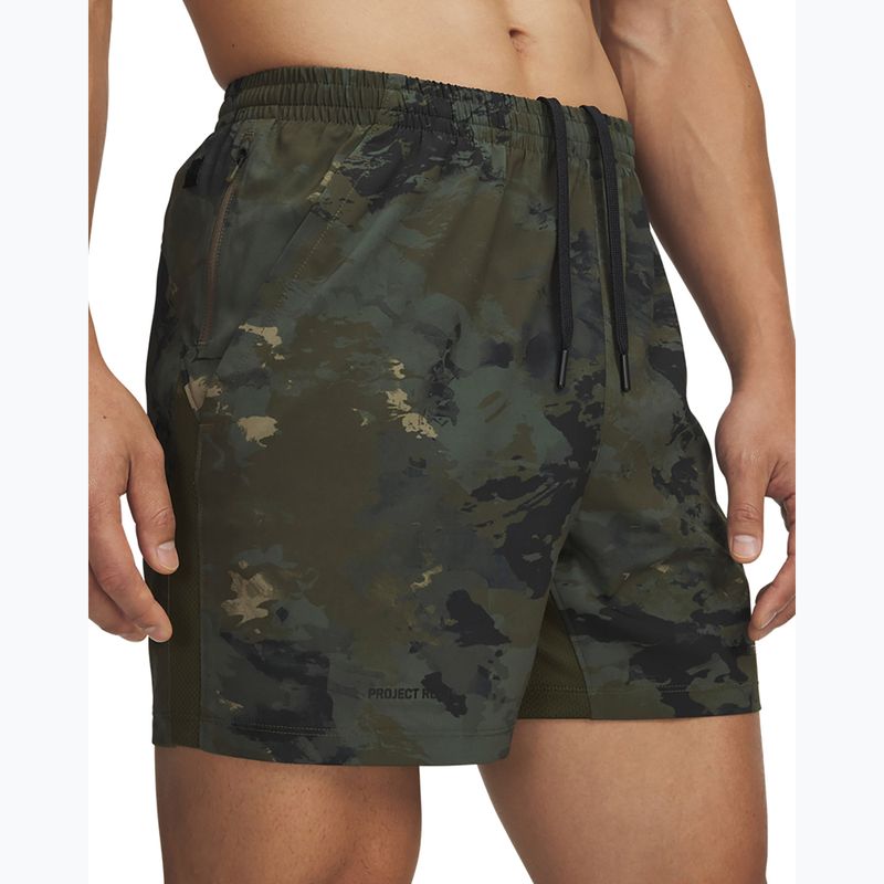 Pánské tréninkové kraťasy Under Armour Project Rock Ultimate expedition green/black 4