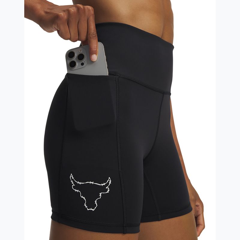 Dámské tréninkové kraťasy Under Armour Project Rock Middie black/anthracite 4