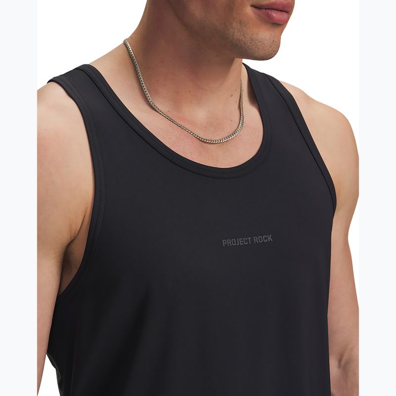 Pánské tréninkové tílko Under Armour Project Rock Iso Chill Tank black/anthracite 3