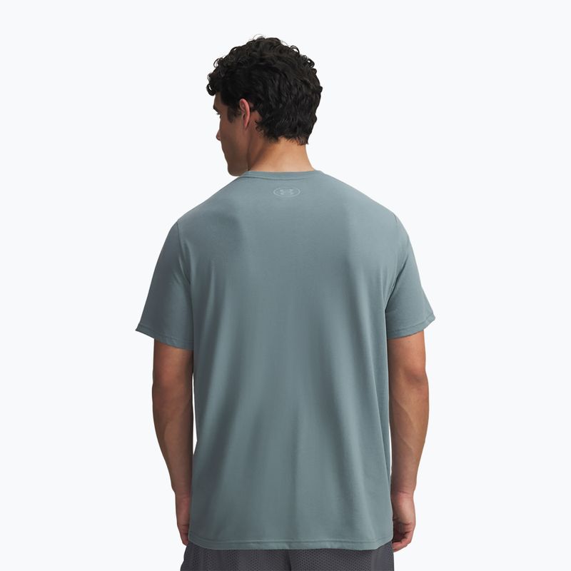 Pánské tréninkové triko Under Armour Sportstyle Logo Update jasper blue/serpentine 2