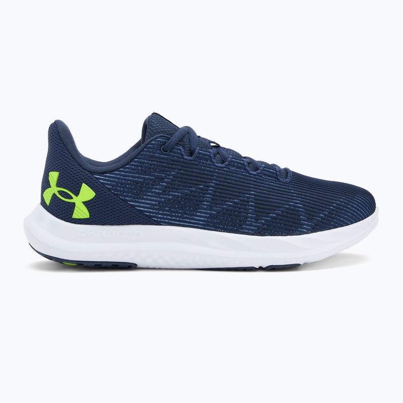 Pánské běžecké boty Under Armour Charged Speed Swift washed navy/black/high vis yellow 2